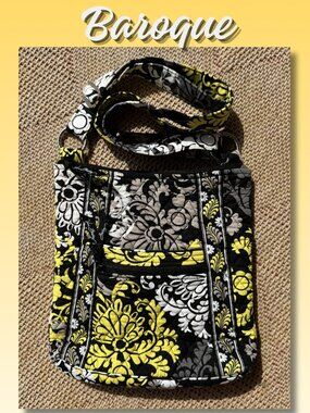 Vera Bradley Baroque Hipster Crossbody Bag Retired HTF Y2K Quilted Cotton